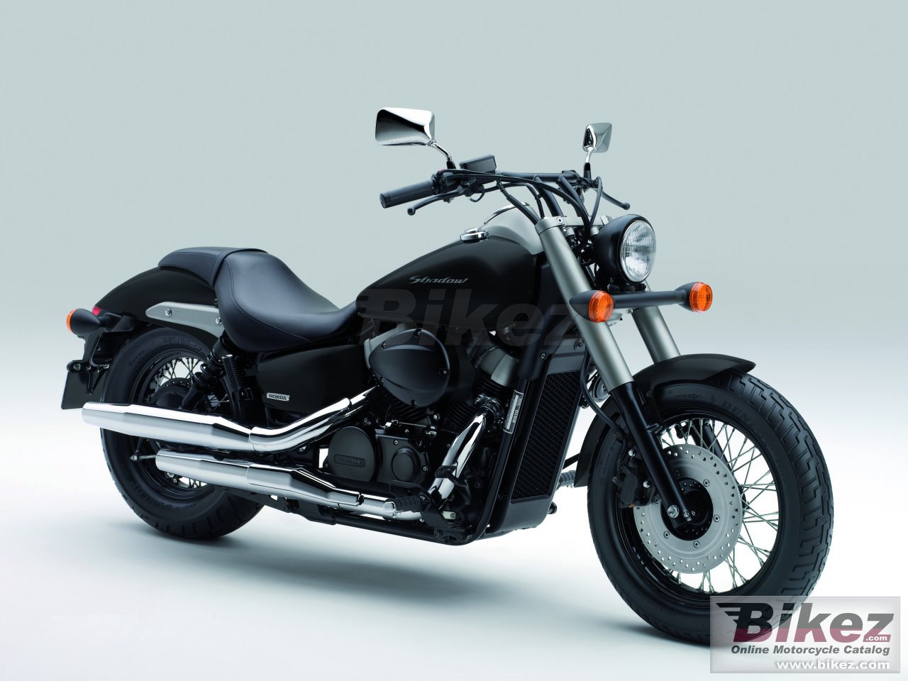 Big Honda vt750c2b shadow black spirit picture and wallpaper from Bikez.com